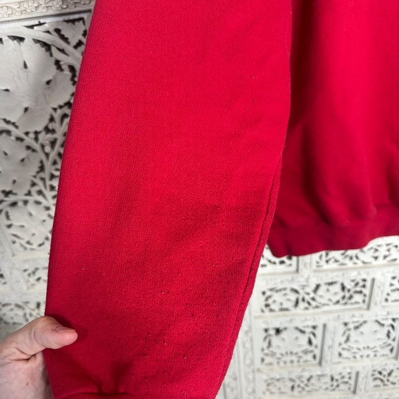 Vtg Northern Reflections Red V Neck Christmas Holiday Teddy Bear Sweatshirt Sz L - Picture 4 of 7